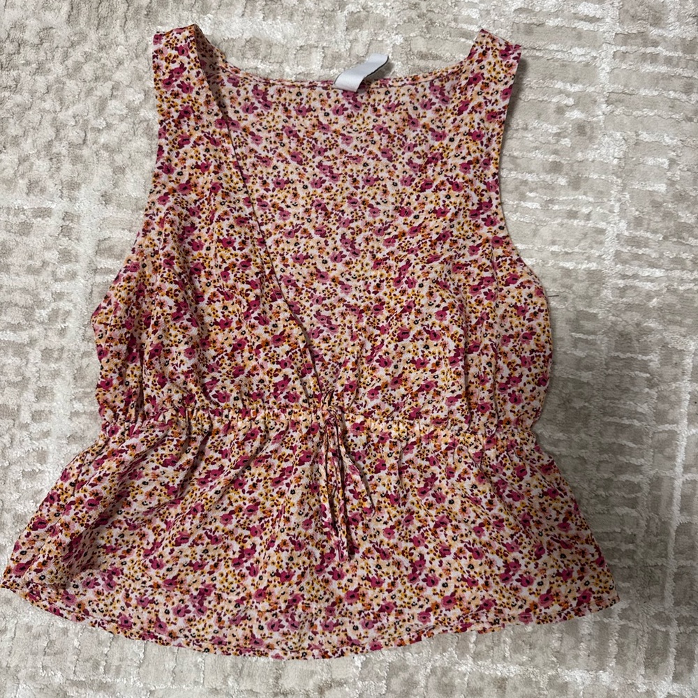 Floral Sleeveless Top